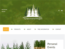 Tablet Screenshot of greenworldproject.net